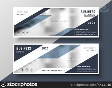 two corporate professional business banners design