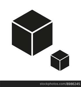 two cubes icon. Vector illustration. EPS 10.. two cubes icon. Vector illustration.
