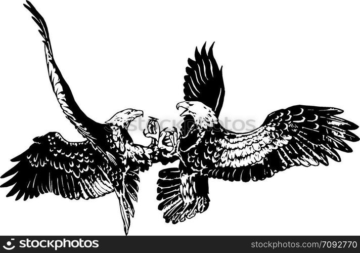 Two eagles