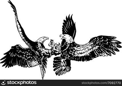 Two eagles