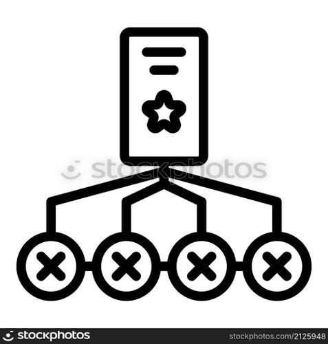 Two factor authentication icon outline vector. Verification password. Multi code. Two factor authentication icon outline vector. Verification password