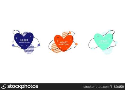 Two Hearts abstract banner collections. Organic or fluid shapes with different soft colors. Usable for web, social media, print, banner, backdrop, background template. Valentines day celebration.. Two Hearts abstract banner collections. Organic or fluid shapes with different soft colors. Usable for web, social media, print, banner, backdrop, background template. Valentines day celebration