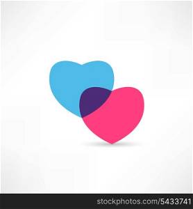 Two hearts icon