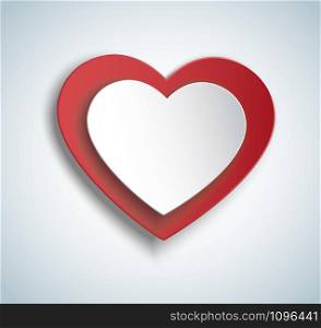 two hearts icon vector. Valentine`s day background