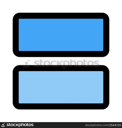 Two horizontal bars over stack bar sections
