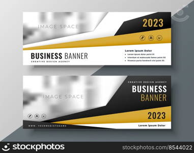 two horizontal business web banners with space for text and image