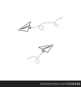 Two Plane vector icons. Plane icons. Airplane vector icon. Sketch of paper airplane in linear and modern simple flat design. Plane web icons. Black Paper Airplane icons, isolated on white background.. Two Plane vector icons. Plane icons. Airplane vector icon. Sketch of paper airplane in linear and modern simple flat design. Plane web icons. Black Paper Airplane icons, isolated on white background