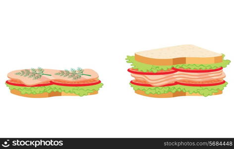 Two sandwiches
