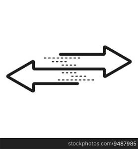Two side arrow icon. Vector illustration. Eps 10. Stock image.. Two side arrow icon. Vector illustration. Eps 10.