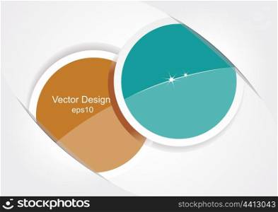 Two stickers. Vector
