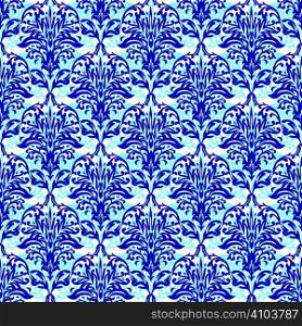 Two tone blue seamless repeating wallpaper background design