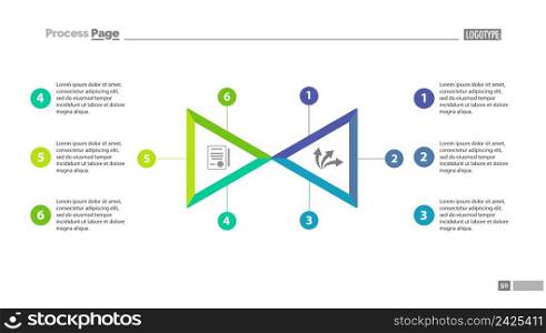 Two triangle segment option chart. Element of diagram, infographic, chart. Concept for business presentation, templates, annual report. Can be used for topics like business, employment, education