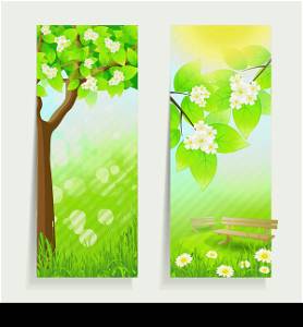 Two Vertical Banners