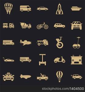 Two wheeler icons set. Simple set of 25 two wheeler vector icons for web for any design. Two wheeler icons set, simple style