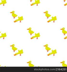Two yellow ducks pattern seamless background texture repeat wallpaper geometric vector. Two yellow ducks pattern seamless vector