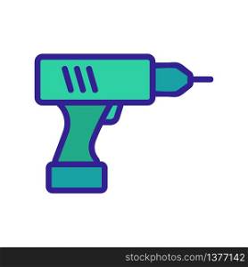 type of cordless drill icon vector. type of cordless drill sign. color symbol illustration. type of cordless drill icon vector outline illustration