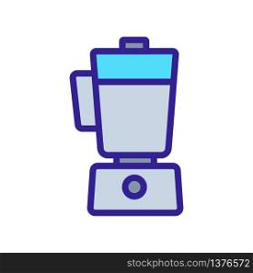 type of stationary blender icon vector. type of stationary blender sign. color symbol illustration. type of stationary blender icon vector outline illustration