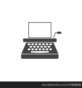 Typewriter graphic design template vector isolated illustration. Typewriter graphic design template vector isolated