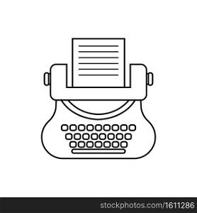 Typewriter icon vector illustration symbol design