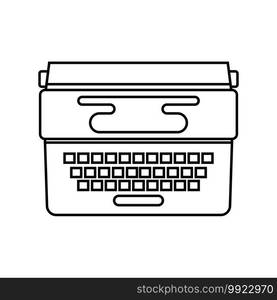 Typewriter icon vector illustration symbol design