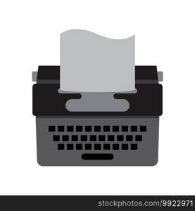 Typewriter icon vector illustration symbol design