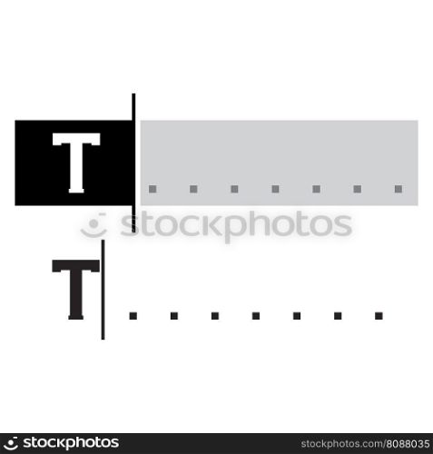 Typing Instruction icon vector illustration symbol design