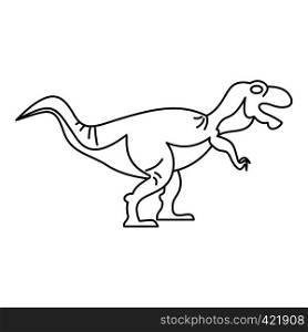 Tyrannosaur icon. Outline illustration of tyrannosaur vector icon for web. Tyrannosaur icon, outline style