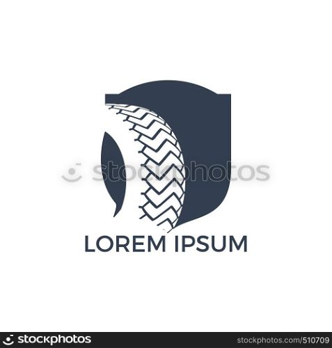 Tyre company or tyre shop vector logo design.