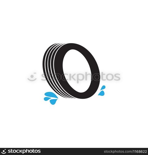 Tyre icon design template vector isolated illustration