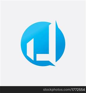 U letter logo alphabet design icon for company
