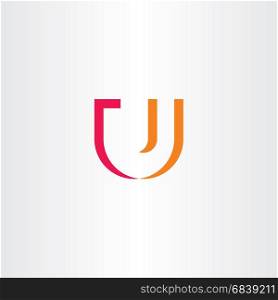 u letter logo sign element design