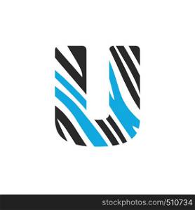 U letter logo vector design. Initial letter U logo design.