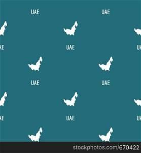 UAE map in black. Simple illustration of UAE map vector isolated on white background. UAE map in black vector simple