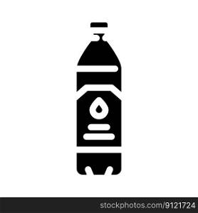 ∏uct water plastic bott≤glyph icon vector.∏uct water plastic bott≤sign. isolated symbol illustration.∏uct water plastic bott≤glyph icon vector illustration