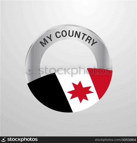 Udmurtia My Country Flag badge