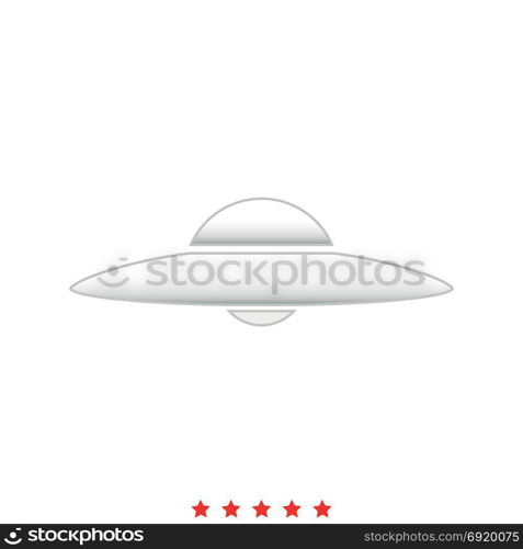 UFO. Flying saucer icon .