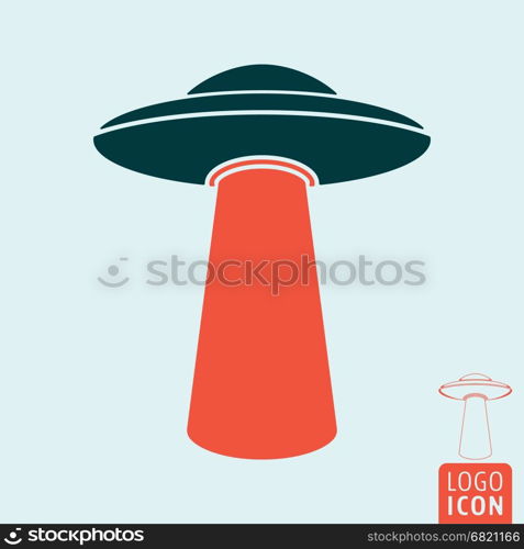 Ufo icon isolated. Ufo icon. Unidentified flying object symbol. Vector illustration