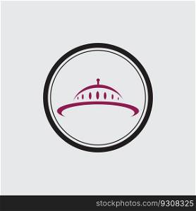 Ufo logo icon design illustration template