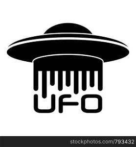 Ufo logo. Simple illustration of Ufo vector logo for web design isolated on white background. Ufo logo, simple style