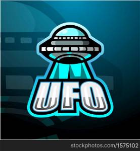 Ufo mascot esport logo design