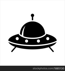 ufo - space icon vector design template in white background