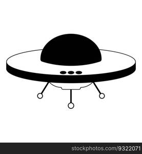 ufo space vector icon illustration design