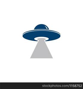 UFO vector logo template illustration design