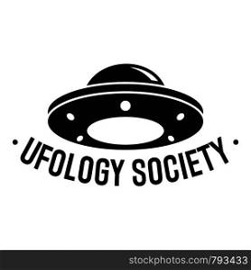Ufology society logo. Simple illustration of ufology society vector logo for web design isolated on white background. Ufology society logo, simple style