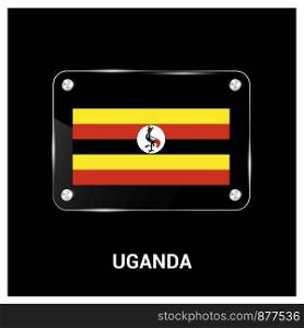 Uganda flag design vector