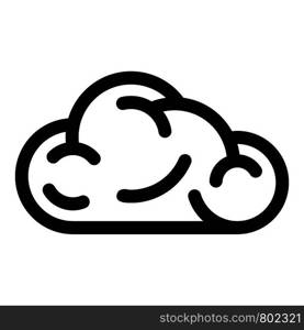 Ui cloud icon. Simple illustration of ui cloud vector icon for web. Ui cloud icon, simple black style