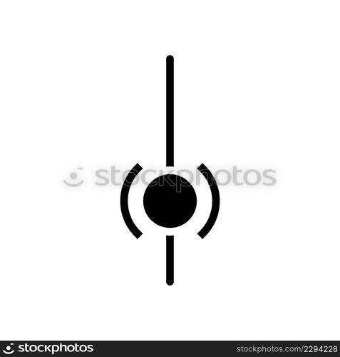 ui scroll sign glyph icon vector. ui scroll sign sign. isolated contour symbol black illustration. ui scroll sign glyph icon vector illustration