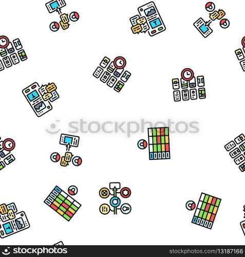 ui ux digital develop code app vector seamless pattern thin line illustration. ui ux digital develop code app seamless pattern vector