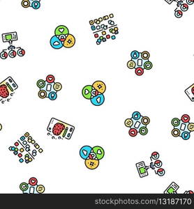ui ux digital develop code app vector seamless pattern thin line illustration. ui ux digital develop code app seamless pattern vector