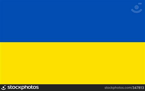 Ukraine flag image for any design in simple style. Ukraine flag image
